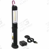 APPROVED VENDOR Rechargeable Hand Lamp: LED, 240 lm Max Brightness, 240 lm Brightness Levels, 1, 3 W (MPN 40KG17). Key specifications — attr552130: 3 W; attr652816: Yes; attr552128: APPROVED VENDOR; attr873153: USB Cord; attr873150: 1.