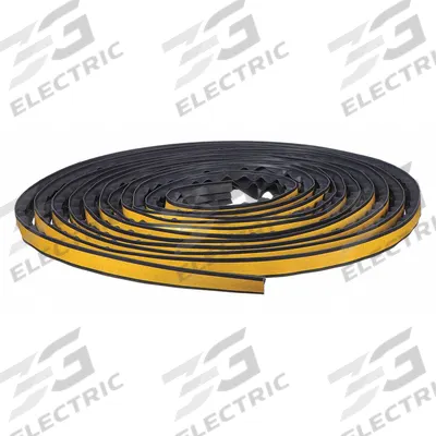 PEMKO Smoke Seal: Triple Fin, Self-Adhesive Mounting, Std, Silicone, 17 ft Overall Lg - Smoke Seals