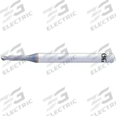 OSG A BRAND Ball End Mill: Carbide, Durorey Coated, 2 Flute, 0.2 mm Mill Dia, 0.16 mm LOC, 45 mm OAL (MPN 3056104). Key specifications — attr1158604: OSG A BRAND.