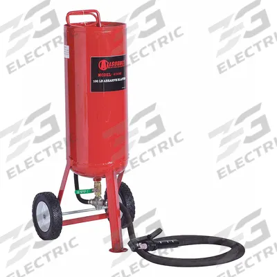 ALLSOURCE Portable Abrasive Blaster: Pressure Feed, 100 lb Media Capacity - Pressure-Feed Portable Abrasive Blasters