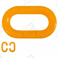 APPROVED VENDOR Chain Link for Plastic Chain Barrier: Orange, 1 11/25 in Overall Lg, Polyethylene (MPN 30712-10). Key specifications — Material: Polyethylene.