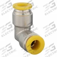 PARKER Push-Fit Elbow Fitting: 4 mm OD x 4 mm OD Size, Push-to-Connect x Push-to-Connect, Brass (MPN 165PLP-4M). Key specifications — Brand: PARKER.