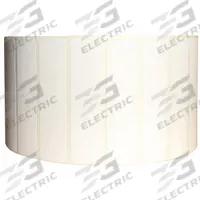 APPROVED VENDOR Barcode Printer Label: 4 in Label Wd, 1 in Label Ht, White, 3 in Core Dia., Matte (MPN 60DX27). Key specifications — Brand: APPROVED VENDOR; Label Color: White; Perforation: Perforated; Adhesive Material: Permanent; Label Finish: Matte.