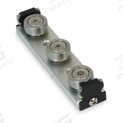 BISHOP-WISECARVER Linear Guide Carriage Assembly: SW, Size 1, 3-Roller Assembly - Bishop-Wisecarver UtiliTrak SW Wheel Plate Assemblies
