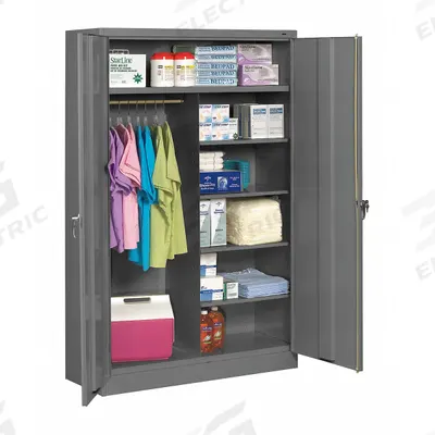 TENNSCO Storage Cabinet: 48 in x 24 in x 78 in, 5 Shelves, Swing Handle & Keyed - Commercial Combination Cabinets