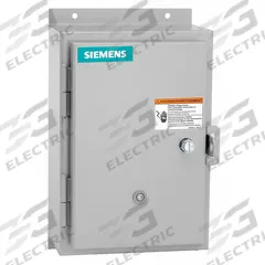 SIEMENS NEMA Magnetic Motor Starter: Non-Reversing, 3 Poles, NEMA Size 1, 27 A, 24V AC Coil (MPN 14DUB320J). Key specifications — attr211388: SIEMENS; attr951451: 1NO; attr951453: 24V AC; attr951489: Three; attr951498: Screw Terminals; attr984425: 1NO; attr984429: Pilot Light; attr997361: None (Not Applicable to Electronic Overloads).