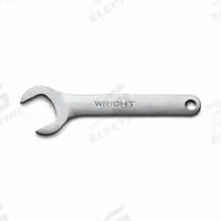 WRIGHT TOOL Open End Wrench: Steel, Satin, 19 mm Head Size, 6 1/2 in Overall Lg, Fixed (MPN 14-19MM). Key specifications — attr309776: No; attr309781: Satin; attr309780: Steel; attr309774: Fixed; attr324939: WRIGHT TOOL.