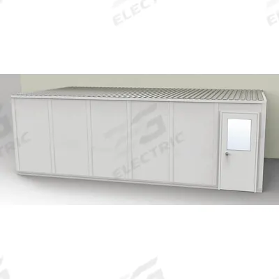 PORTA-FAB Modular In-Plant Office: 24 ft x 12 ft x 8 ft, 3 Walls, Vinyl-Covered Drywall - 3-Wall Unassembled In-Plant Offices