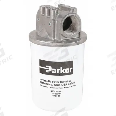 Parker Hydraulic Spin-on Filter: 50 gpm Max. Flow, 150 psi Max. Pressure - Single Head Return Line Hydraulic Filters