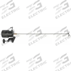 DAYTON Tank Mixer: 115V AC, 30 in Shaft, Side, Clamp, TEFC, Single-Phase Phase, 3 Blades (MPN 32V142). Key specifications — attr1187629: Single-Phase; attr1187631: Clamp; attr1187635: 115V AC; attr1187636: 100 gal; attr1187637: 30 in; attr1187642: TEFC; attr1187664: DAYTON.