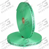CARGO TUFF AAR Grade 5 Woven Polyester strapping- 5 coils: 5,400 lb Break Strength, Green, 4, PK (MPN LS-TUFFSTRAP3825). Key specifications — Brand: CARGO TUFF; AAR Approved: Yes; Color: Green.