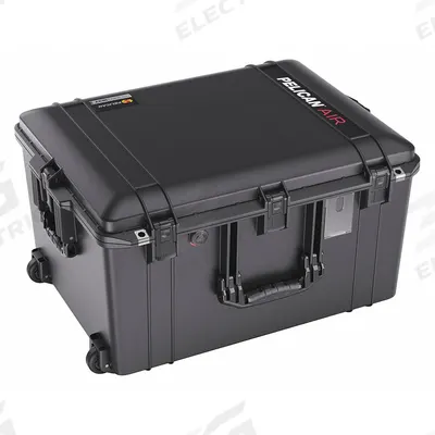 PELICAN Protective Case: 17 1/2 in x 23 1/2 in x 13 1/4 in Inside, Dividers, Black - Lightweight Suitcase-Style Cases