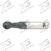 OSG Ball End Mill: Carbide, TiAlN Coated, 2 Flute, 25 mm Mill Dia, 38 mm LOC, 102 mm OAL (MPN HP421-9843-BN)