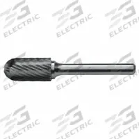 CLE-LINE Carbide Bur: Ball-Nosed Cylinder, SC-51, Single Cut, 1/4" x 1/2" Head, 1/8" Shank (MPN C10020). Key specifications — Trade Number: SC-51; Brand: CLE-LINE.