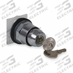 SCHNEIDER ELECTRIC Keyed Selector Switch: 2 Position, 30 mm Panel Mounting Size, Series 9001K (MPN 9001KS12K3). Key specifications — Manufacturer Part Number: 9001KS12K3; Brand: SCHNEIDER; Switch Action: Maintained/Maintained; Key Removal Position: Right.