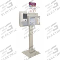 BOWMAN DISPENSERS Respiratory Hygiene Station: 22 1/4 in Overall Wd, 18 in Overall Dp, Plastic (MPN BD105-0012). Key specifications — Material: Plastic; Color: Brown; Brand: BOWMAN DISPENSERS; Product Type: Respiratory Hygiene Station; Compatible Dispensing Product: Hand Sanitizer.