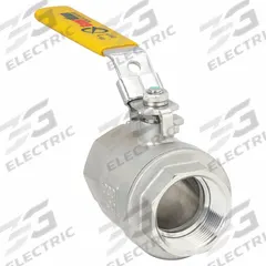 APPROVED VENDOR Manual Two-Way Ball Valve: 1 1/2 in, 316 Stainless Steel, Straight Valve Body, PTFE (MPN 06Q201N04112). Key specifications — Brand: APPROVED VENDOR; Handle: Locking Lever.