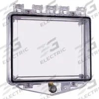 SAFETY TECHNOLOGY INTERNATIONAL Enclosure: Polycarbonate, 5 7/16 in Overall Dp, 7 7/16 in Overall Lg (MPN STI-7510E). Key specifications — Manufacturer Part Number: STI-7510E; Brand: SAFETY TECHNOLOGY INTERNATIONAL; Color: Clear; For Location: Outdoor; For Use With: Keypads; Includes: Mounting Hardware; Mounting Location: Wall Mount; Mounting Style: Flush Mount.