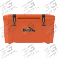 GRIZZLY COOLERS Grizzly Cooler 45qt Orange: Orange, 42 Cans, 45 qt Cooler Capacity (MPN 4400740). Key specifications — Brand: GRIZZLY COOLERS; Drain Plug: Not Included; Wheels Included (FILTER): No.