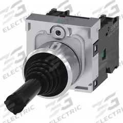 SIEMENS Joystick Operator: Horizontal Operation, 2 Positions, 1NO, Momentary, Non-Latching (MPN 3SU1150-7AC88-1NA0). Key specifications — Bezel Material: Metal; Contact Form: 1NO; Switch Action: Momentary; Series: 3SU1; Brand: SIEMENS; Number of Positions: 2 + Center Off.