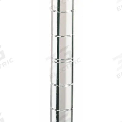 METRO Industrial Wire Shelving Post: 7 in x 1 in, Stainless Steel, Split Sleeve - Corrosion-Resistant Wire Shelving Posts for Harsh Environments