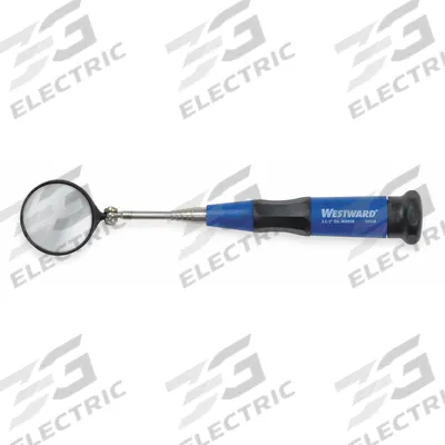 WESTWARD Inspection Mirror: 1 1/2 in Dia Mirror Size - Standard Inspection Mirrors