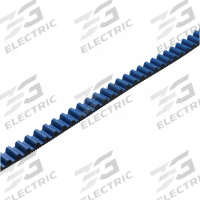 GATES Timing Belt: One Side, Curvilinear, Polychain GT Carbon, 5 mm Pitch, 9 mm Top Wd - GT Section Timing Belts