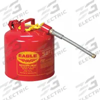 EAGLE Type II Safety Can: For Use With Flammables, 5 gal Capacity, Includes 5/8 in OD Hose, Red (MPN U251SX5). Key specifications — Brand: EAGLE.
