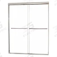 FOREMOST Shower Door: 44 in Min. Door Wd, 48 in Max. Door Wd, 72 in Overall Ht, Clear Tempered Glass (MPN CVSS4872-CL-SV). Key specifications — Brand: FOREMOST.