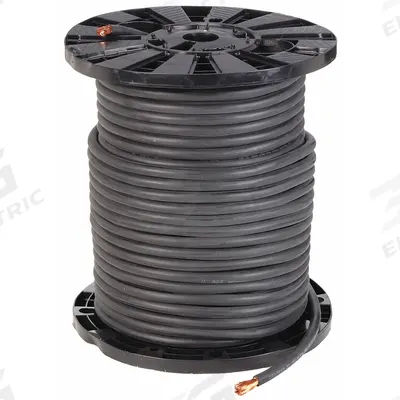 CAROL Welding Cable: 4 AWG Conductor Size, Black, 250 ft Lg - Welding Cables