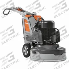 HUSQVARNA Corded Floor Grinder: Walk-Behind, Planetary, 3 Discs, 3 in Disc Dia., 31.5 in Grinding Wd (MPN 970605005). Key specifications — attr122134: HUSQVARNA; attr122160: Walk-Behind; attr122165: Clockwise/Counterclockwise.