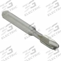 CHICAGO-LATROBE Spiral Point Tap: 1/4"-20 UNC, H11 / 1B, 2 Flute, Plug Chamfer, High Speed Steel (MPN 330185)