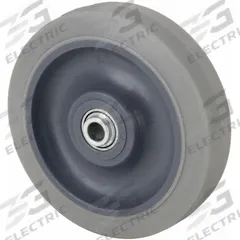 APPROVED VENDOR Caster Wheel: 3 in Wheel Dia., 1 1/4 in Wheel Wd, Rubber, 200 lb Load Rating, Gray (MPN XS0303106). Key specifications — Wheel Core Material: Polypropylene; Wheel/Tread Color: Gray; Brand: APPROVED VENDOR.