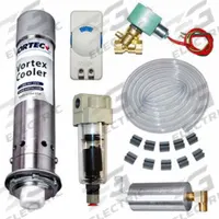 VORTEC Enclosure Cooler: 2,500 BtuH, Washdown, Cooling Only, 120V, 4, Roof Mount, 9.94 in Overall Ht (MPN 797-35H). Key specifications — Brand: VORTEC; Mounting Type: Roof Mount; Operation Mode: Cooling Only; Operating Voltage: 120V.