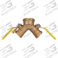 DIXON VALVE & COUPLING Manual Three-Way Ball Valve: 1 1/4 in, Bronze, Cross Flow, FNPT x FNPT x FNPT (MPN BBV125DWV). Key specifications — attr1013758: DIXON VALVE & COUPLING; attr1013810: Lever.