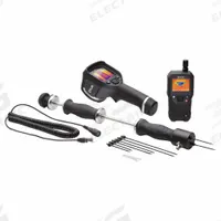 FLIR Moisture Meter: Pin/Pinless, Extended Pin/Flat Pinless, Extended Probe, Not Certified (MPN MR176-KIT6). Key specifications — attr1009284: Flat Pinless; attr1009272: Data Logging; attr999345: FLIR.