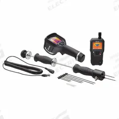 FLIR Moisture Meter: Pin/Pinless, Extended Pin/Flat Pinless, Extended Probe, Not Certified (MPN MR176-KIT6). Key specifications — attr1009284: Flat Pinless; attr1009272: Data Logging; attr999345: FLIR.
