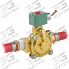 REDHAT Solenoid Valve: 2-Way, Normally Closed, 3/4 in Pipe Size, 24V DC, Watertight, High Flow (MPN K210G009LFXC 24/DC). Key specifications — Pipe Size: 3/4 in; Voltage: 24V DC; Brand: REDHAT; Coil Enclosure: Watertight.