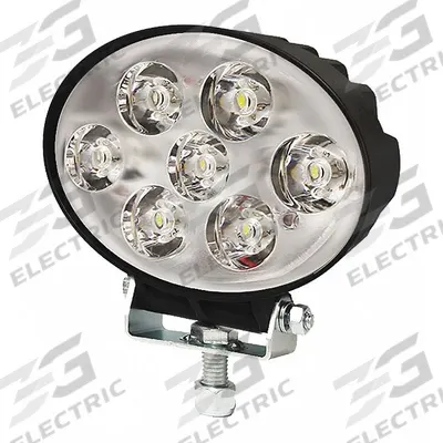 ECCO Vehicle Work Light: Oval, Flood, LED, Bolt, Blunt Cut Wires, Universal - Vehicle Floodlights