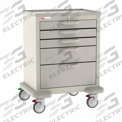 METRO General Medical Supply Cart with Drawers: Polymer/Steel - General Medical Supply Carts with Drawers