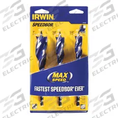 IRWIN Hybrid Drill Bit Set: 0.625_0.75_1 Decimal Equivalent, 6 in Overall Lg, 1/4 in Shank Dia (MPN 3041003). Key specifications — attr277220: IRWIN; attr255617: Straight.
