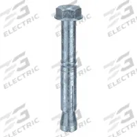 MKT FASTENING Wedge Anchor Stud: 201 mm Overall Lg, 28 mm Dia, M20 Thread Size, Steel, Steel, 10 PK (MPN M16615301). Key specifications — Brand: MKT FASTENING; Anchor Type: Wedge; Finish Type: Zinc Plated.
