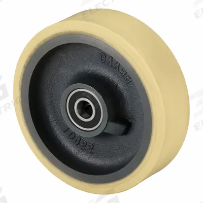 APPROVED VENDOR Caster Wheel: 10 in Wheel Dia., 3 in Wheel Wd, Polyurethane - Polyurethane Tread on Iron Core Wheels