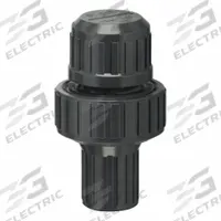 PLAST-O-MATIC Vacuum Breaker: FNPT, 1 in Pipe Size, Unfinished, PVC, 36°F – 140°F, Back-Siphonage (MPN VBM100V-PV). Key specifications — attr1058597: PLAST-O-MATIC; attr1096789: No.