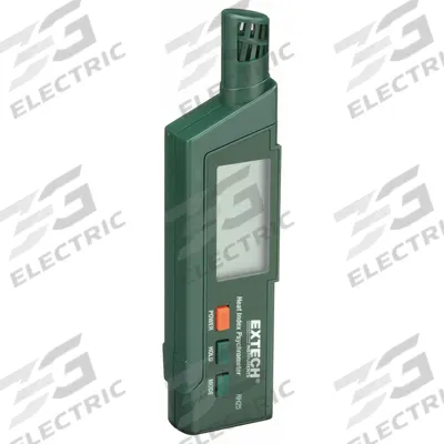 EXTECH Heat Index Psychrometer: Onboard, 5.5 in x 1.4 in x 0.7 in - Standard Temperature & Humidity Meters