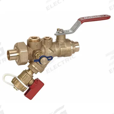 NUTECH Ball Valve w/ Combination Strainer: 1 1/2 in Nominal Valve Size, Forged Brass - Brass Strainer/Ball Valves