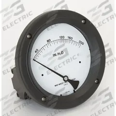 MIDWEST INSTRUMENT Differential Pressure Gauge: Back, 1/4 in NPT Female, Model 142, 4 1/2 in Dial (MPN 142-AC-00-OO-200H). Key specifications — Sensor Type: Diaphragm; Series: Model 142; Housing Material: Aluminum; Certificate of Calibration: Not Included.