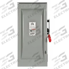 SIEMENS Safety Switch: Fusible, 100 A, Three Phase, 600V AC, Galvanized Steel, Indoor/Outdoor (MPN HF363NR). Key specifications — Brand: SIEMENS.