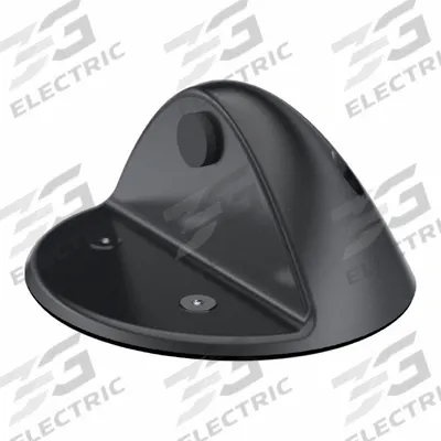 KINGSWAY GROUP Floor Door Stop: Floor - Mounted, 4 15/32 in Lg, 4 15/32 in Wd, 2 1/2 in Overall Ht - Standard Door Stops