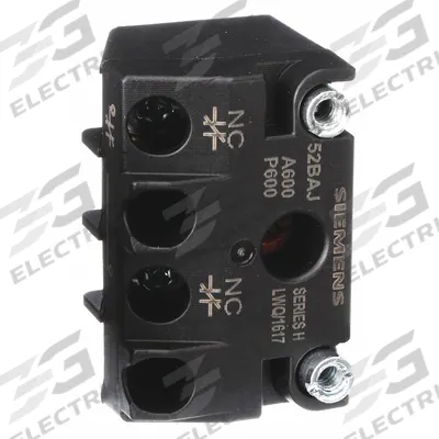 Siemens Contact Block: 30 mm Panel Mounting Size, 1NC, Momentary, Universal Series - Contact Blocks